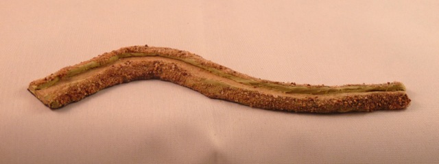 Stream section with sand glued to banks