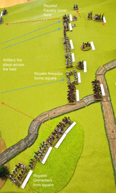 Maipo-101 Royalist battle line