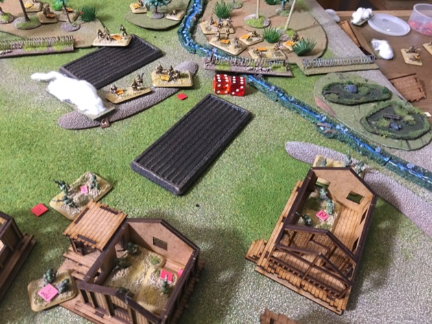 Burma 70 14th Army fire from village slows Japanese advance on left