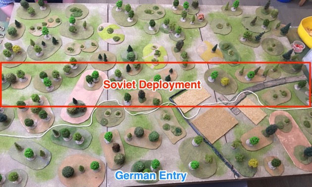 Breakout-30 Table Top View - Soviet deployment