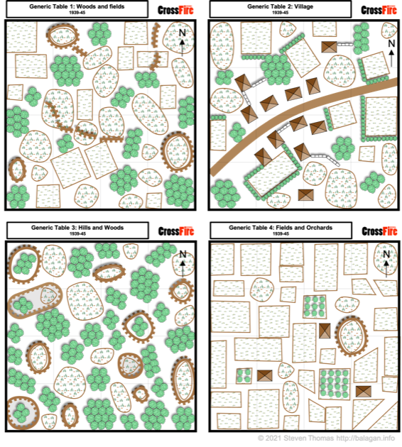 Crossfire - WW2 - Snakes And Ladders - Generic Tables