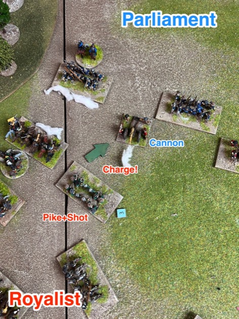 ECW-116 Royalists charge cannon