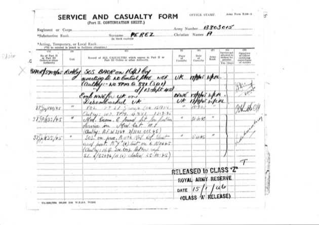 Augusto Perez Miranda 001-2 Service and Casualty Form Part II