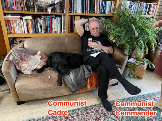 CDS-202 Communist commander hanging out with friend