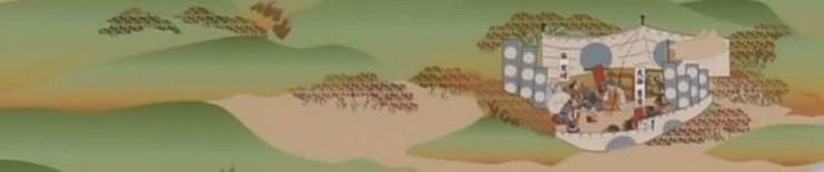 1600 Battle of Sekigahara - Japanese screen - Emaki2 - honjin - banner