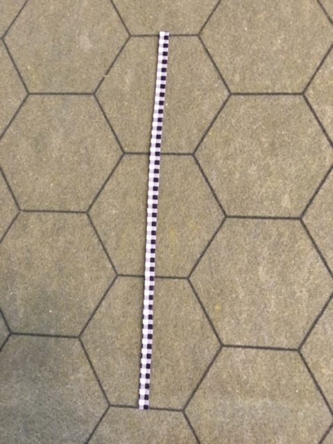 4Hex039 Gingham Hard Craft Felt Railway Line
