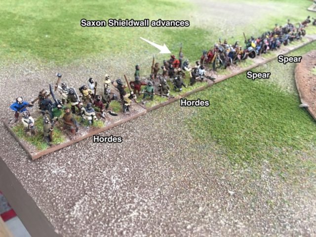 Arthurian HOTT 628 Saxon hordes at end of the line