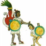 Codex Mendoza - Rank 3 Warrior with captive - Three Captive - Papalotl