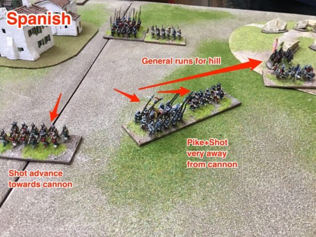 DBA-RRR-490 Spanish foot shy away from French cannon