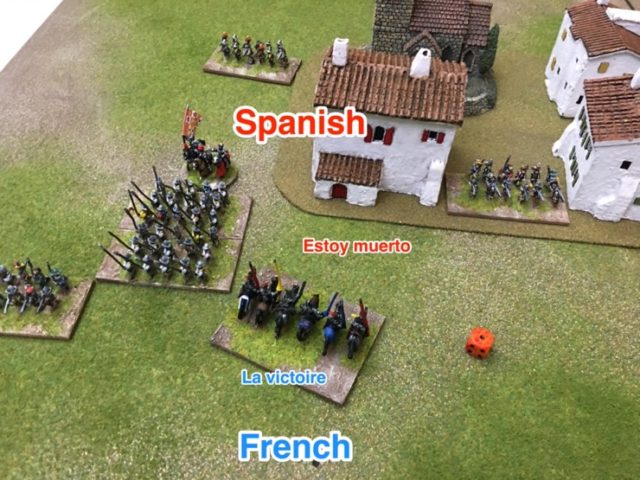 DBA-RRR-506 French men-at-arms defeat Spanish peers
