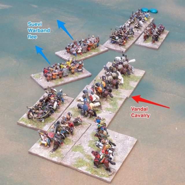 Vandal cavalry break Suevi line