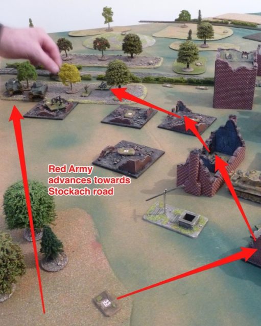 Soviets advance to Stockach road